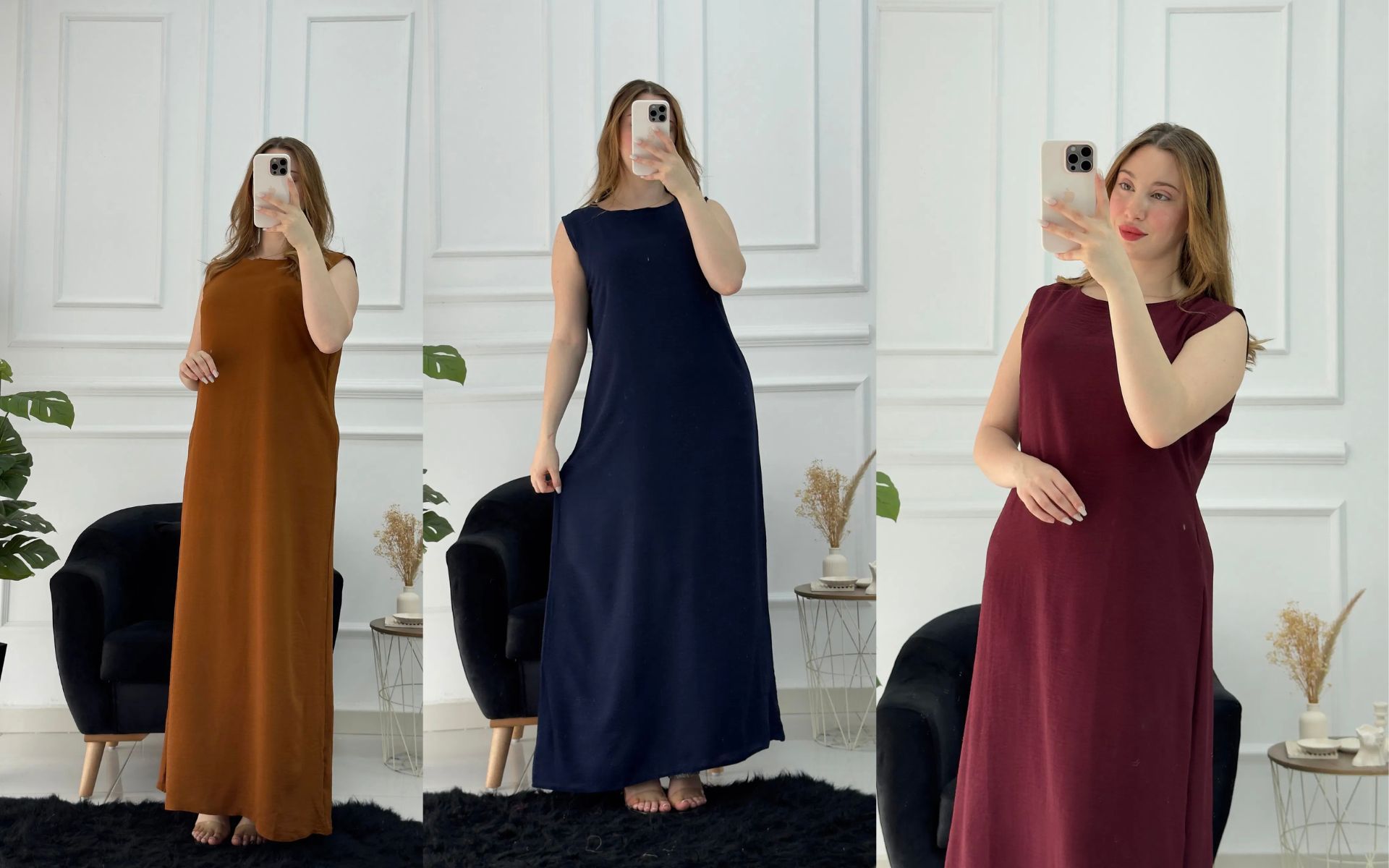 Robe droite en crepe froissé