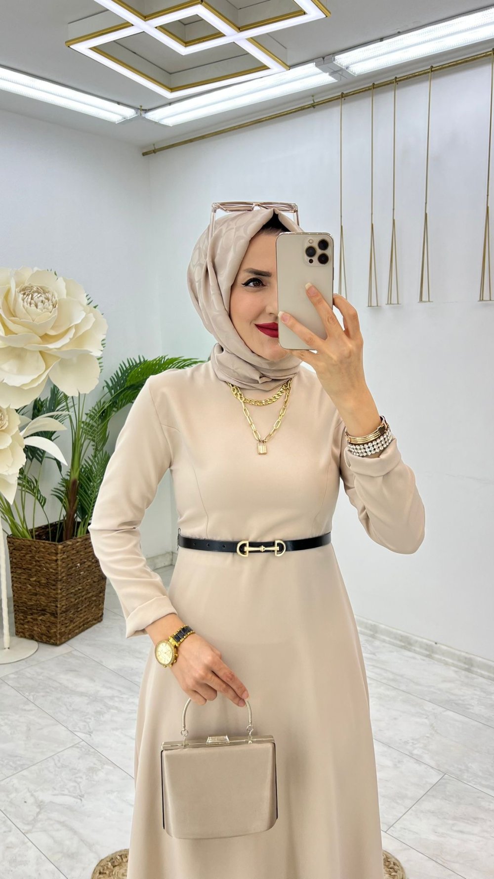 Robe hijab 'ceinture non inclus' - صورة 9