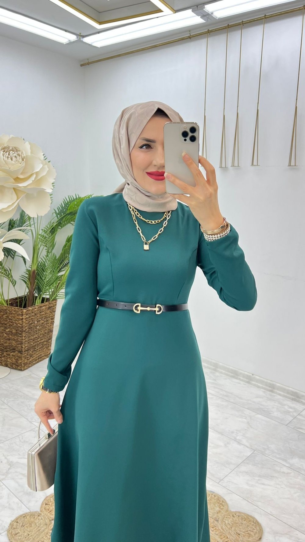 Robe hijab 'ceinture non inclus' - صورة 11