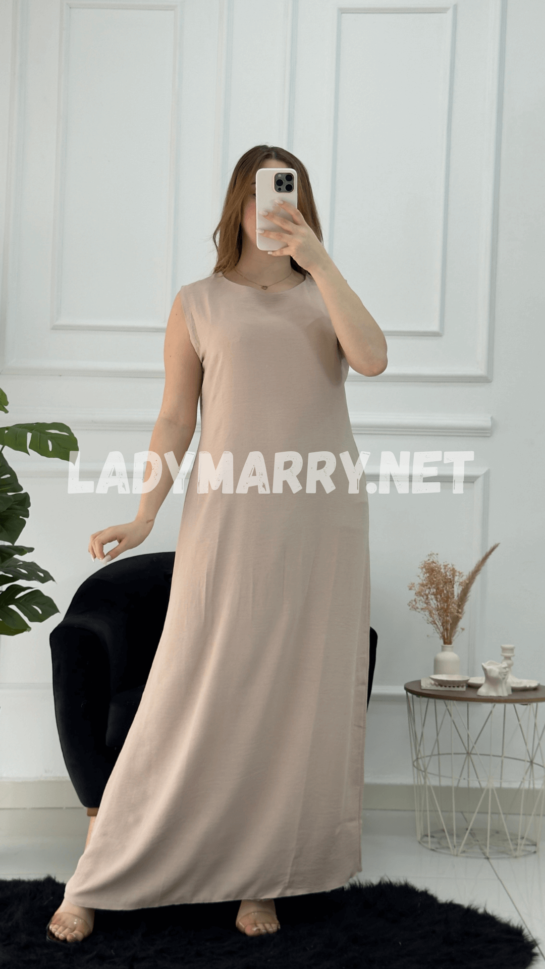 Robe droite en crepe froissé - صورة 20 thumbnail