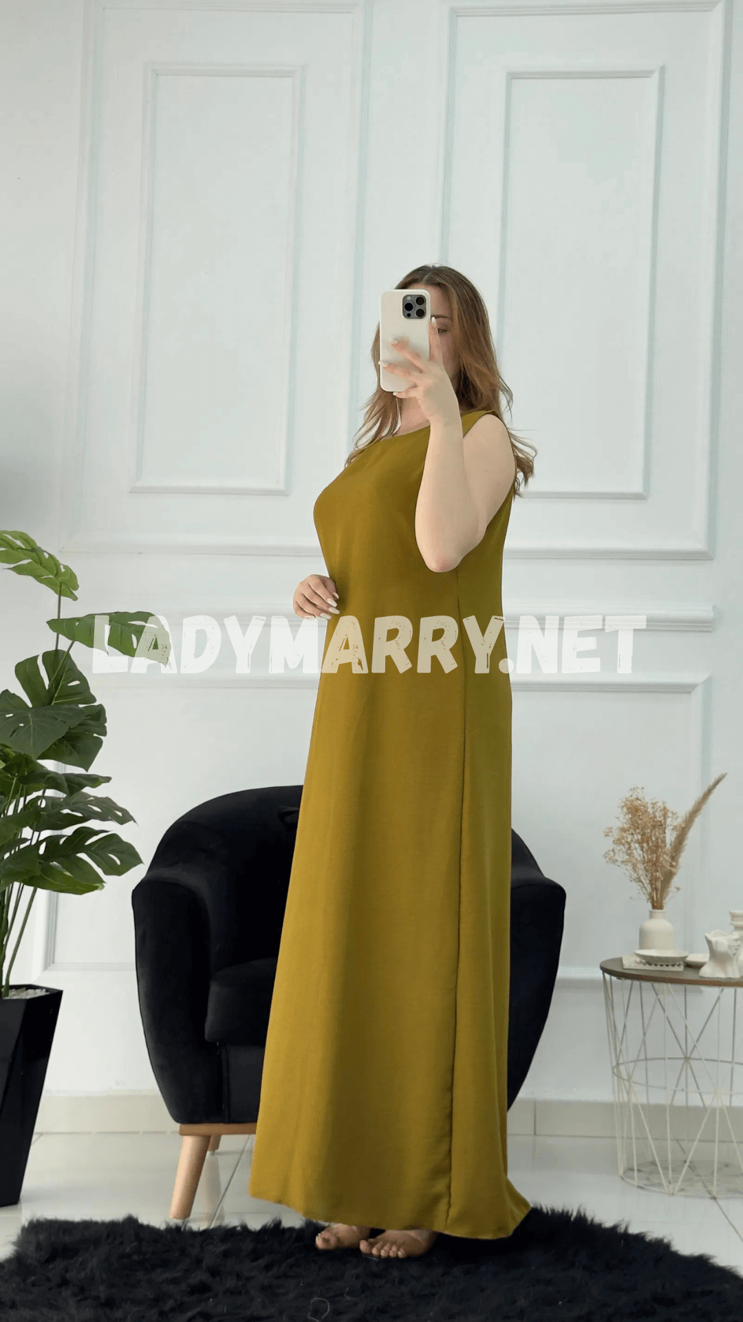 Robe droite en crepe froissé - صورة 16 thumbnail
