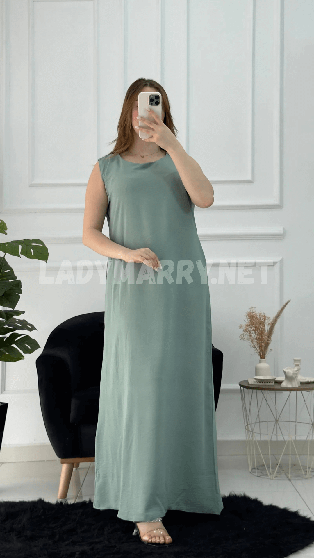 Robe droite en crepe froissé - صورة 11 thumbnail
