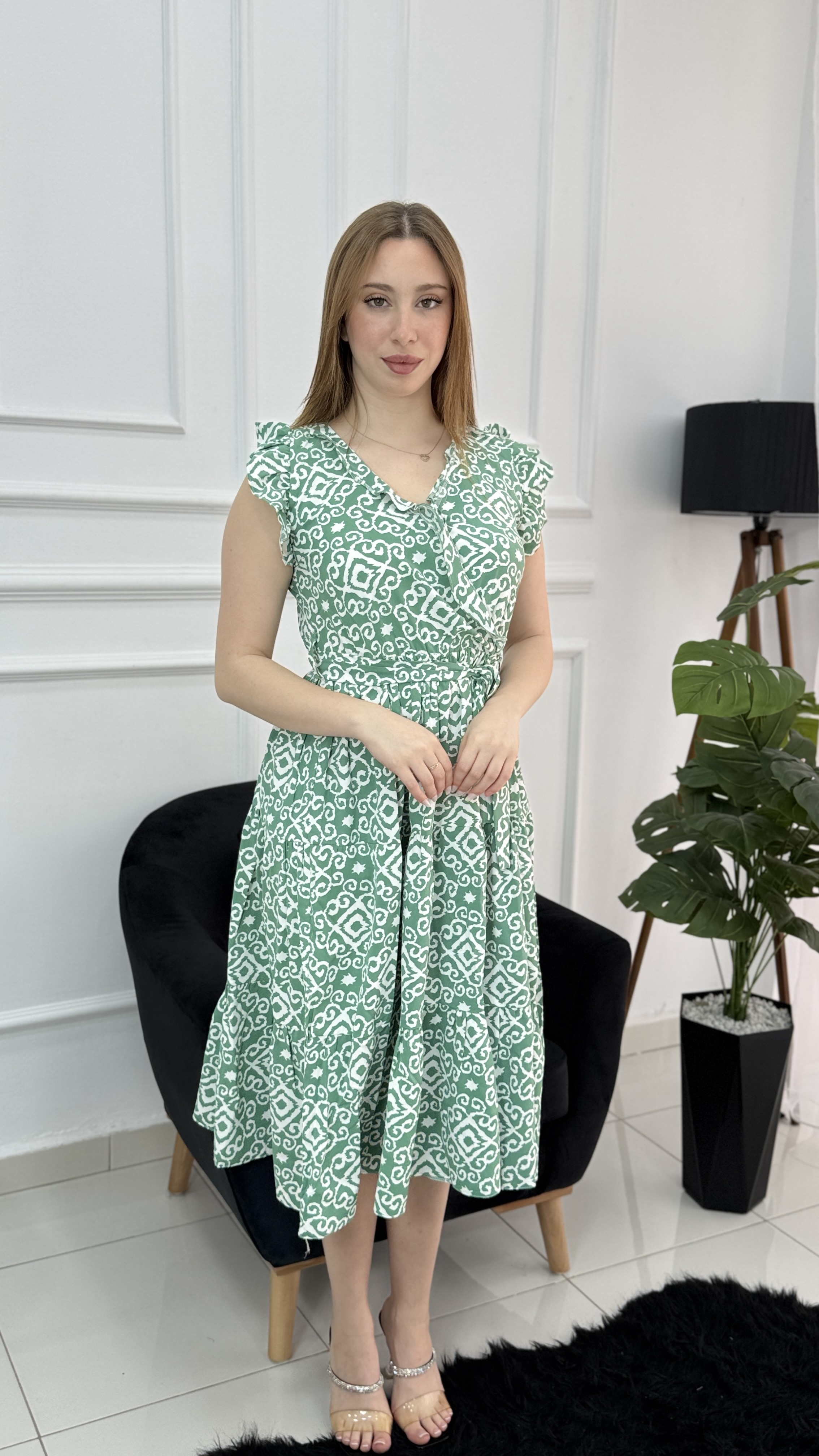 Robe Clara à Motifs - صورة 2