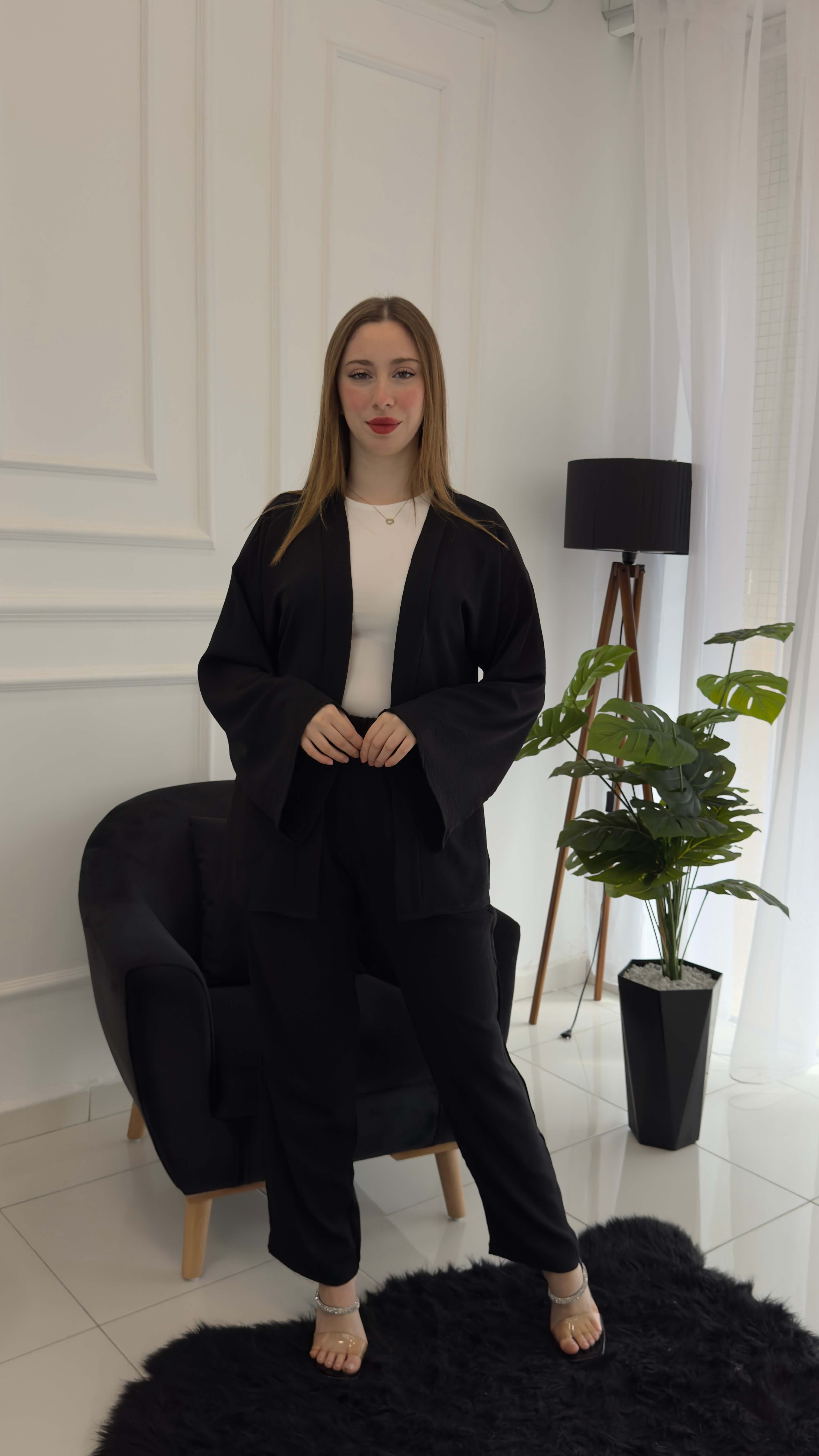 Ensemble kimono En Crepe Froissé - صورة 12 thumbnail
