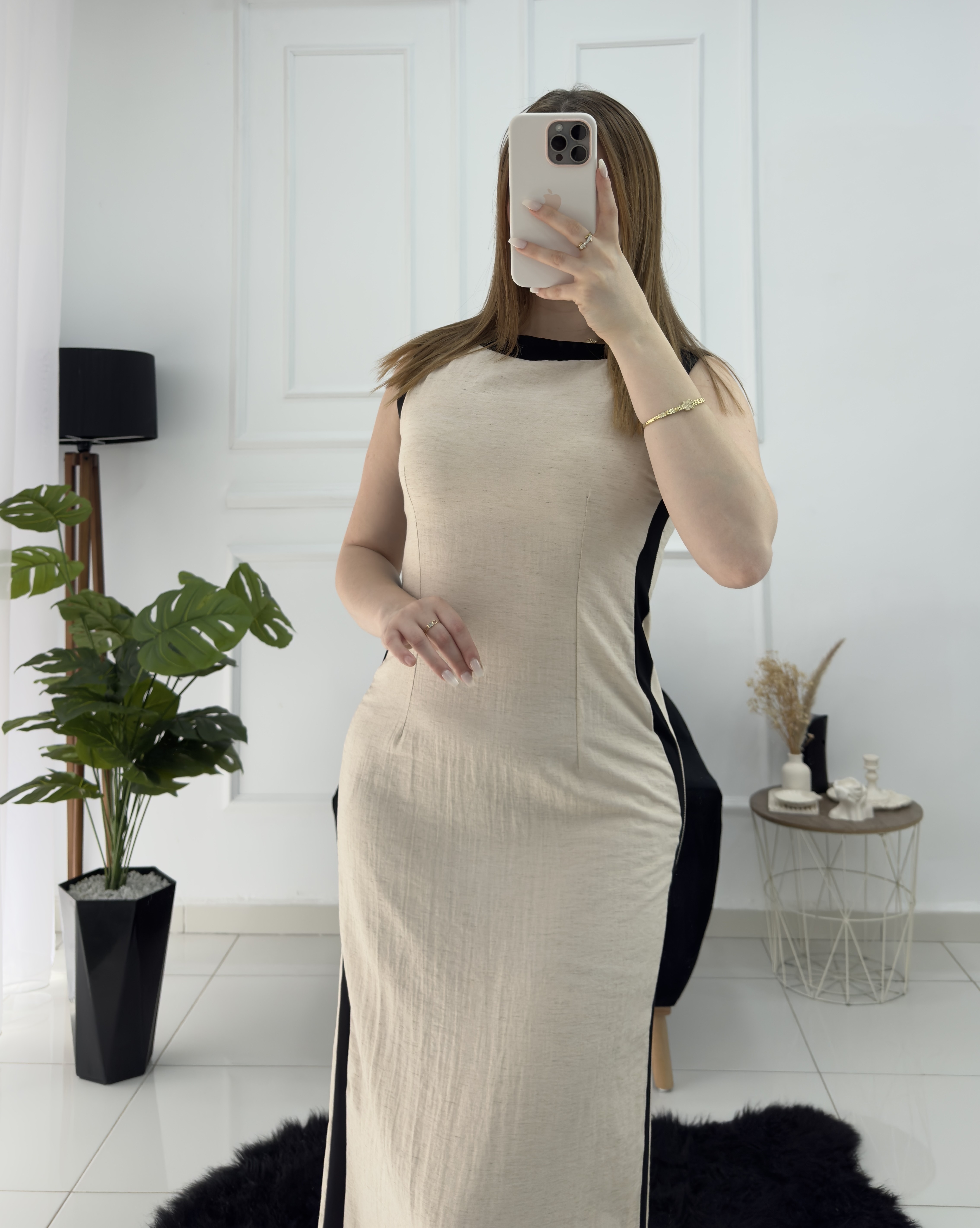 robe droite a bonde