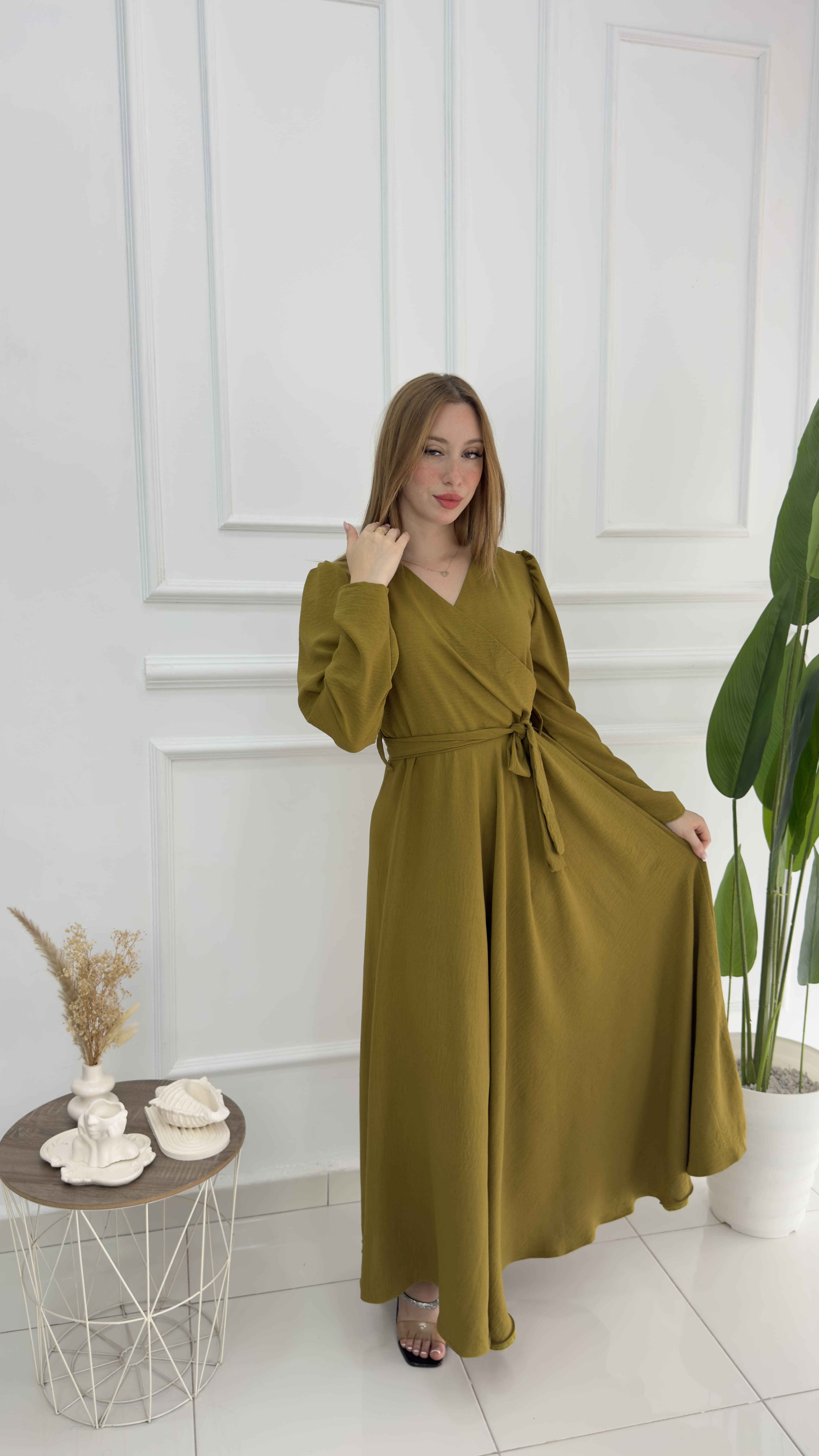 Robe Elegant En crepe froissé